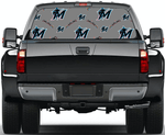 Miami Marlins MLB Truck SUV Decals Paste Film Stickers Rear Window