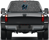 Miami Marlins MLB Truck SUV Decals Paste Film Stickers Rear Window