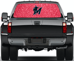 Miami Marlins MLB Truck SUV Decals Paste Film Stickers Rear Window