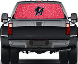 Miami Marlins MLB Truck SUV Decals Paste Film Stickers Rear Window