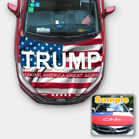 Car Hood Cover Universal Engine Protector Trump Make America Great Again 2024