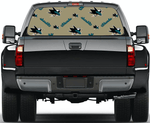 San Jose Sharks NHL Truck SUV Decals Paste Film Stickers Rear Window