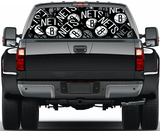 Brooklyn Nets NBA Truck SUV Decals Paste Film Stickers Rear Window