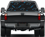 Carolina Panthers NFL Truck SUV Decals Paste Film Stickers Rear Window