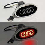 Audi Car Logo Hitch Cover LED Brake Light for Trailer