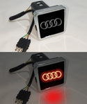 Audi Car Logo Hitch Cover LED Brake Light for Trailer