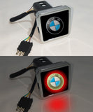 BMW Car Logo Hitch Cover LED Brake Light for Trailer