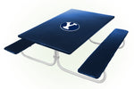 BYU Cougars NCAAB Picnic Table Bench Chair Set Outdoor Cover