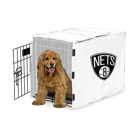 Brooklyn Nets NBA Dog Cage Cover Pet Crate Kennel Protector Printed