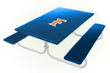 Cal State Fullerton Titans NCAAB Picnic Table Bench Chair Set Outdoor Cover