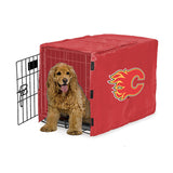 Calgary Flames NHL Dog Cage Cover Pet Crate Kennel Protector Printed