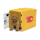 Calgary Flames NHL Dog Cage Cover Pet Crate Kennel Protector Printed