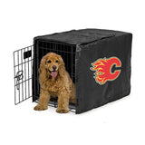 Calgary Flames NHL Dog Cage Cover Pet Crate Kennel Protector Printed