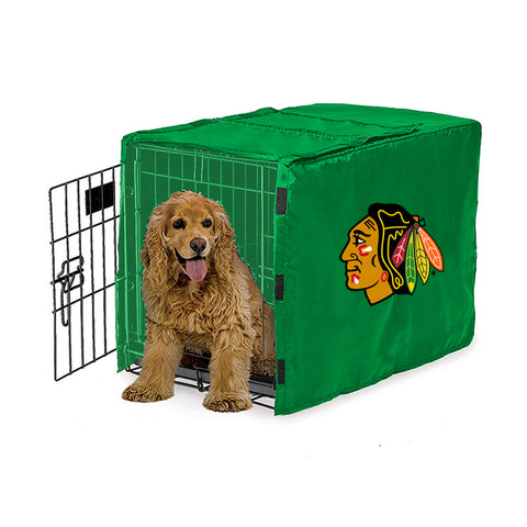 Chicago Blackhawksg NHL Dog Cage Cover Pet Crate Kennel Protector Printed