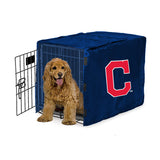 Cleveland Indians MLB Dog Cage Cover Pet Crate Kennel Protector Printed