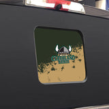 Cleveland State Vikings NCAA Rear Back Middle Window Vinyl Decal Stickers Fits Dodge Ram GMC Chevy Tacoma Ford