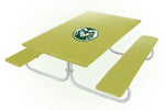 Colorado State Rams NCAAB Picnic Table Bench Chair Set Outdoor Cover