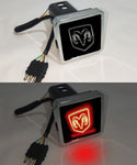 Dodge Car Logo Hitch Cover LED Brake Light for Trailer