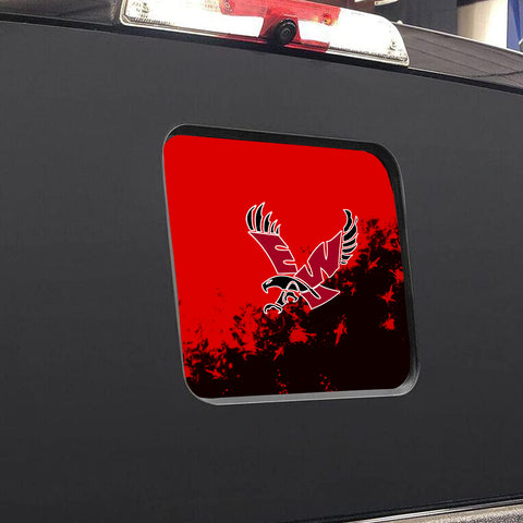 Eastern Washington Eagles NCAA Rear Back Middle Window Vinyl Decal Stickers Fits Dodge Ram GMC Chevy Tacoma Ford