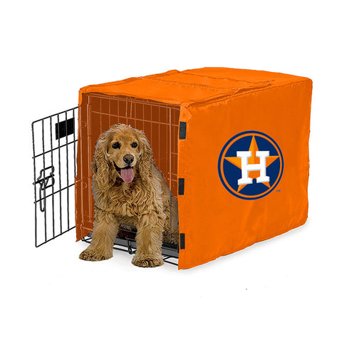 Houston Astros MLB Dog Cage Cover Pet Crate Kennel Protector Printed