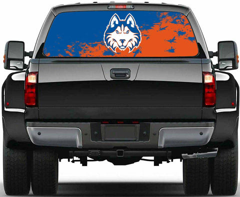 Houston Baptist Huskies NCAA Truck SUV Decals Paste Film Stickers Rear Window