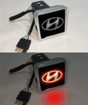 Hyundai Car Logo Hitch Cover LED Brake Light for Trailer