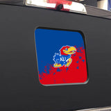 Kansas Jayhawks NCAA Rear Back Middle Window Vinyl Decal Stickers Fits Dodge Ram GMC Chevy Tacoma Ford