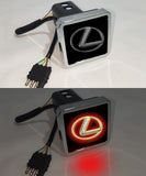 Lexus Car Logo Hitch Cover LED Brake Light for Trailer