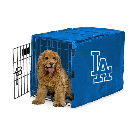 Los Angeles Dodgers MLB Dog Cage Cover Pet Crate Kennel Protector Printed