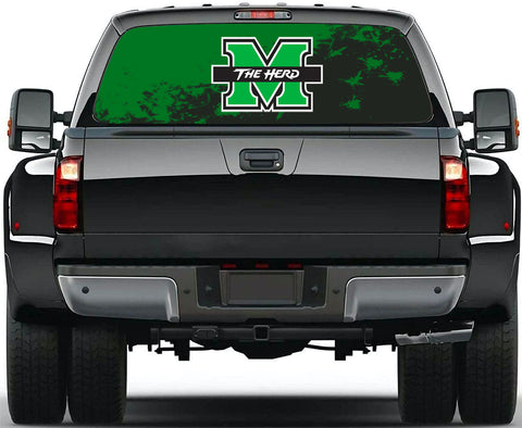 Marshall Thundering Herd NCAA Truck SUV Decals Paste Film Stickers Rear Window