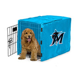 Miami Marlins MLB Dog Cage Cover Pet Crate Kennel Protector Printed