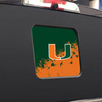 Miami (FL) Hurricanes NCAA Rear Back Middle Window Vinyl Decal Stickers Fits Dodge Ram GMC Chevy Tacoma Ford