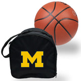 Michigan Wolverines NCAAB Basket Ball Basketball Carry Bag Backpack