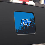 Middle Tennessee Blue Raiders NCAA Rear Back Middle Window Vinyl Decal Stickers Fits Dodge Ram GMC Chevy Tacoma Ford