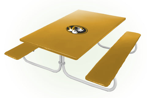 Missouri Tigers NCAAB Picnic Table Bench Chair Set Outdoor Cover