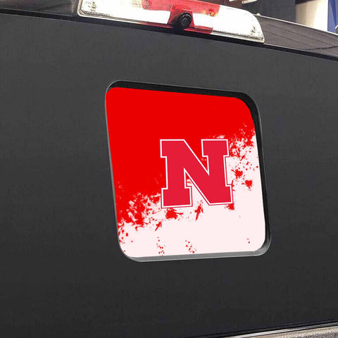 Nebraska Cornhuskers NCAA Rear Back Middle Window Vinyl Decal Stickers Fits Dodge Ram GMC Chevy Tacoma Ford