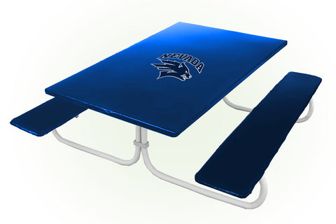 Nevada Wolf Pack NCAAB Picnic Table Bench Chair Set Outdoor Cover