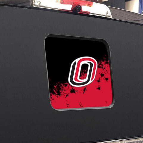 Omaha Mavericks NCAA Rear Back Middle Window Vinyl Decal Stickers Fits Dodge Ram GMC Chevy Tacoma Ford