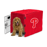 Philadelphia Phillies MLB Dog Cage Cover Pet Crate Kennel Protector Printed