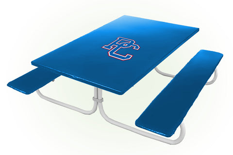 Presbyterian Blue Hose NCAAB Picnic Table Bench Chair Set Outdoor Cover