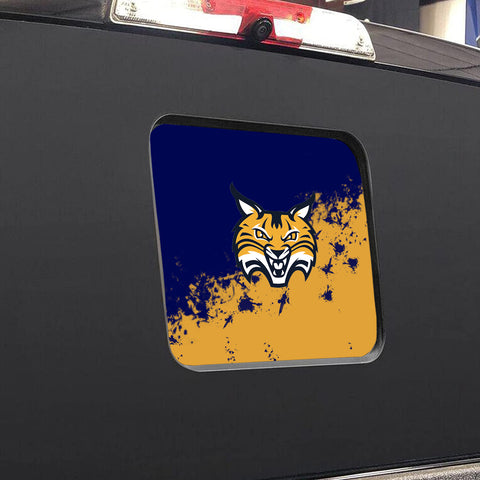 Quinnipiac Bobcats NCAA Rear Back Middle Window Vinyl Decal Stickers Fits Dodge Ram GMC Chevy Tacoma Ford