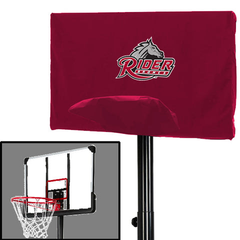 Rider Broncs NCAAB Basketball Hoop Cover Winter Protector