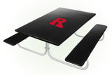 Rutgers Scarlet Knights NCAAB Picnic Table Bench Chair Set Outdoor Cover