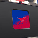 SMU Mustangs NCAA Rear Back Middle Window Vinyl Decal Stickers Fits Dodge Ram GMC Chevy Tacoma Ford