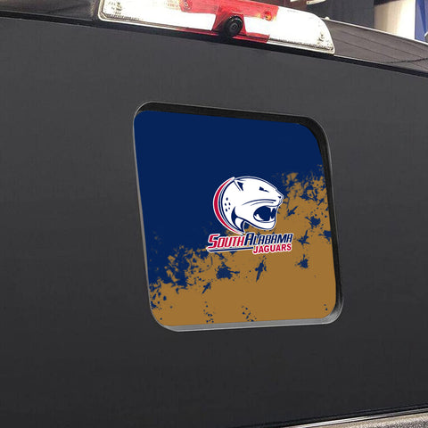 South Alabama Jaguars NCAA Rear Back Middle Window Vinyl Decal Stickers Fits Dodge Ram GMC Chevy Tacoma Ford