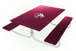 Southern Illinois Salukis NCAAB Picnic Table Bench Chair Set Outdoor Cover