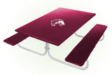 Southern Illinois Salukis NCAAB Picnic Table Bench Chair Set Outdoor Cover