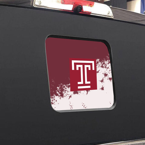 Temple Owls NCAA Rear Back Middle Window Vinyl Decal Stickers Fits Dodge Ram GMC Chevy Tacoma Ford