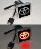 Toyota Car Logo Hitch Cover LED Brake Light for Trailer