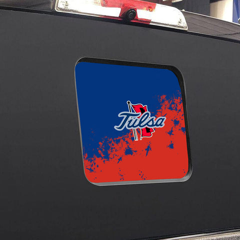 Tulsa Golden Hurricane NCAA Rear Back Middle Window Vinyl Decal Stickers Fits Dodge Ram GMC Chevy Tacoma Ford